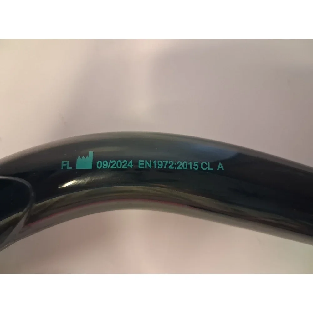 US Divers Playa Silicone Snorkel Turquoise Black Swimming Beach Vacation